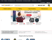 Tablet Screenshot of max-shop.cz